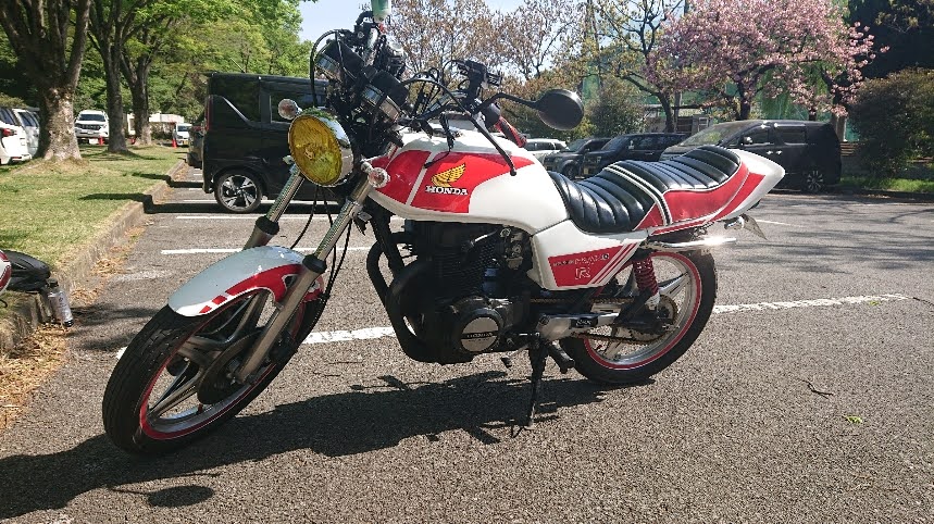 CB400N(ホーク3)シート張替えカスタム